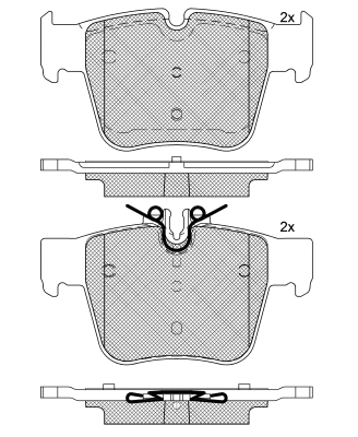 Brake Pad Set, disc brake (BP88440)