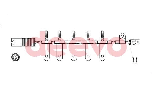 Warning Contact, brake pad wear (BW10660)