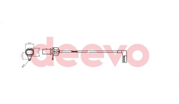 Warning Contact, brake pad wear (BW15560)