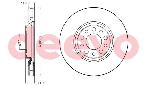 Brake Disc (BD18080)