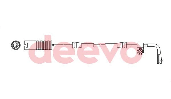 Warning Contact, brake pad wear (BW10740)