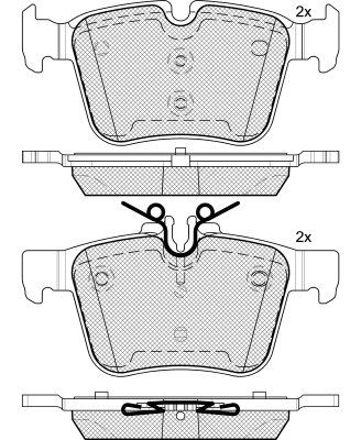 Brake Pad Set, disc brake (BP88420)