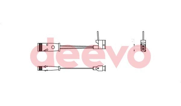 Warning Contact, brake pad wear (BW11000)