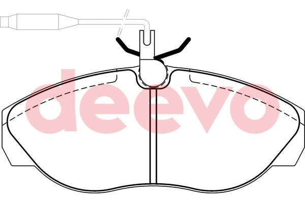 Brake Pad Set, disc brake (BP54100)