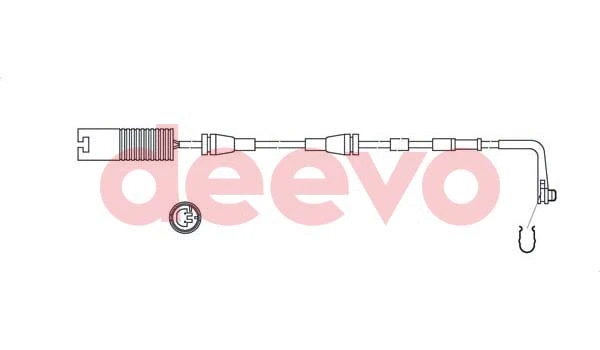 Warning Contact, brake pad wear (BW10840)