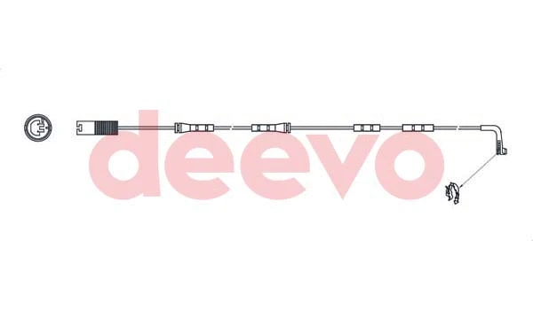 Warning Contact, brake pad wear (BW12660)