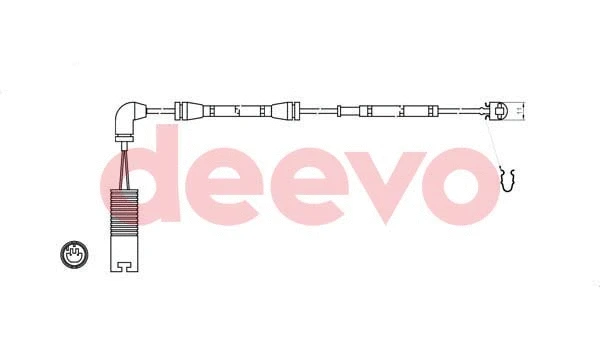Warning Contact, brake pad wear (BW10640)