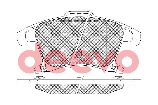 Brake Pad Set, disc brake (BP86200)