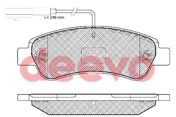 Brake Pad Set, disc brake (BP86120)