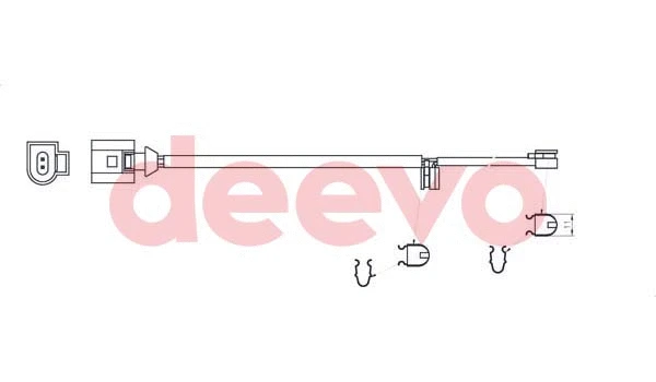 Warning Contact, brake pad wear (BW15660)
