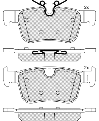 Brake Pad Set, disc brake (BP88500)