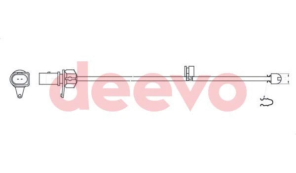 Warning Contact, brake pad wear (BW15540)