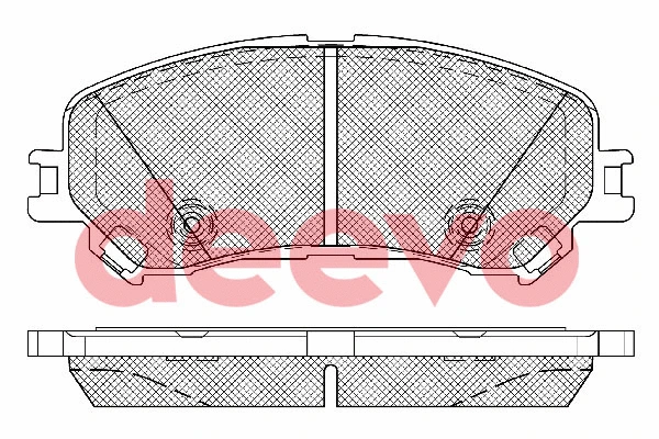 Brake Pad Set, disc brake (BP86100)