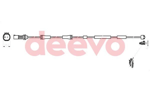 Warning Contact, brake pad wear (BW14740)
