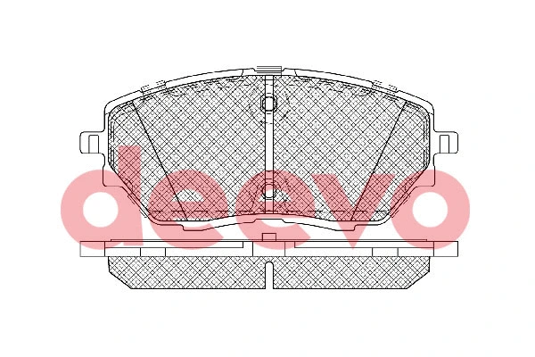 Brake Pad Set, disc brake (BP87600)