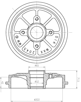 Brake Disc (BT80220)