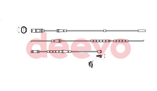 Warning Contact, brake pad wear (BW14800)