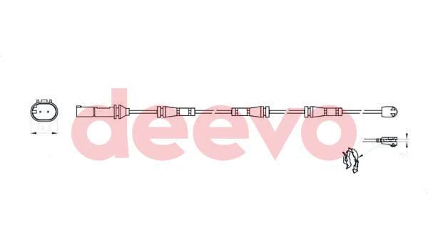 Warning Contact, brake pad wear (BW15860)