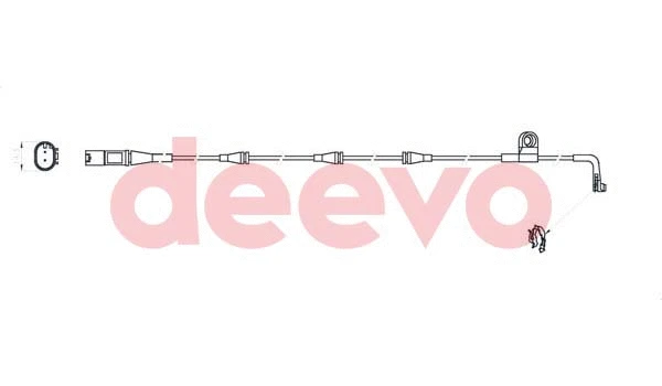 Warning Contact, brake pad wear (BW15780)