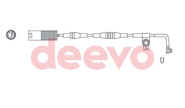 Warning Contact, brake pad wear (BW10780)