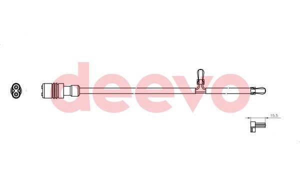 Warning Contact, brake pad wear (BW15700)
