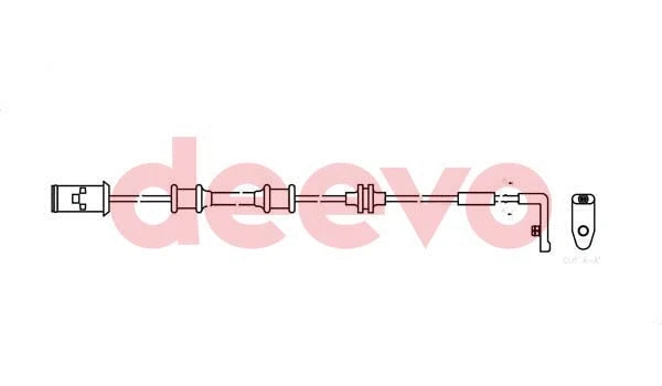 Warning Contact, brake pad wear (BW10260)