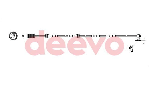 Warning Contact, brake pad wear (BW12780)