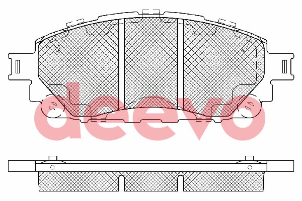 Brake Pad Set, disc brake (BP87540)