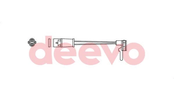 Warning Contact, brake pad wear (BW13780)