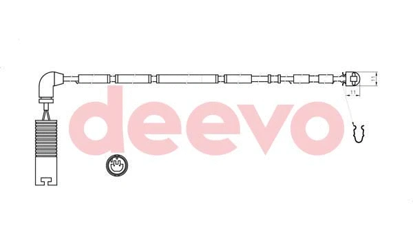 Warning Contact, brake pad wear (BW11520)