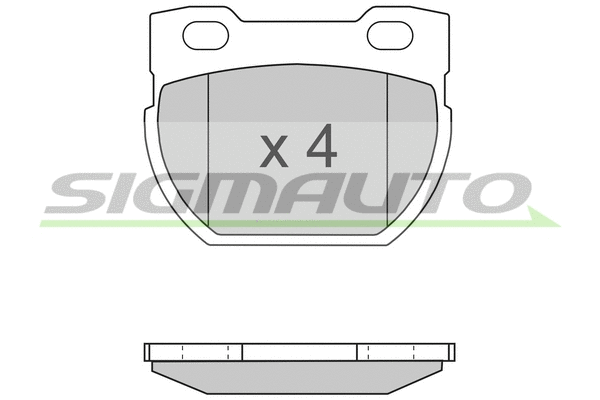 Brake Pad Set, disc brake (SPA716)