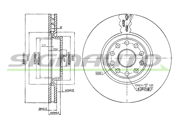 Brake Disc (DBB062V)