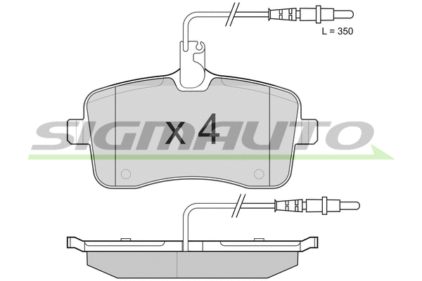 Brake Pad Set, disc brake (SPB182)