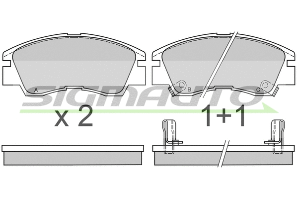 Brake Pad Set, disc brake (SPA387)