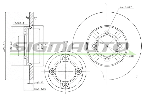 Brake Disc (DBA531S)