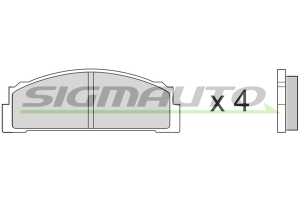 Brake Pad Set, disc brake (SPA001)