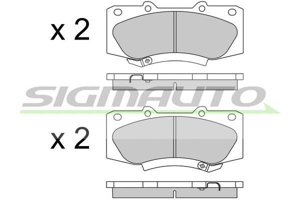 Brake Pad Set, disc brake (SPB549)