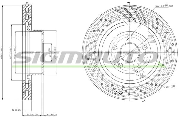 Brake Disc (DBB586V)