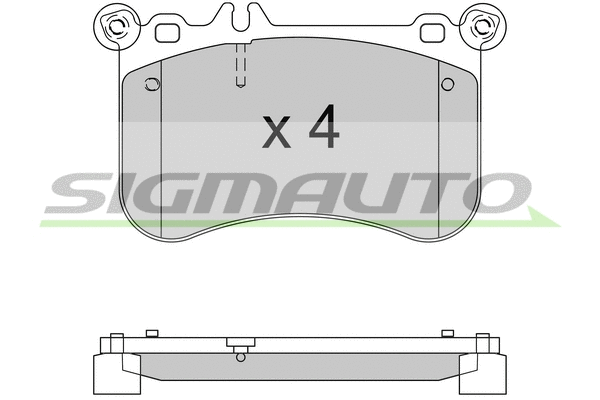 Brake Pad Set, disc brake (SPB563)