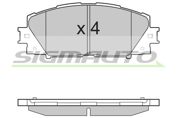Brake Pad Set, disc brake (SPB498)