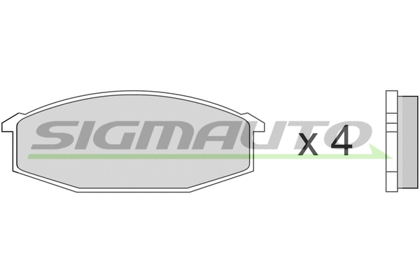 Brake Pad Set, disc brake (SPA180)