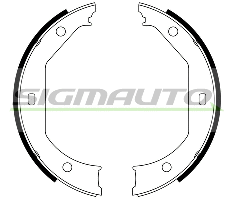 Brake Shoe Set, parking brake (SFA080)