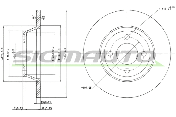 Brake Disc (DBA518S)