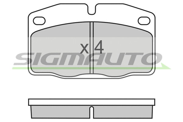 Brake Pad Set, disc brake (SPA487)