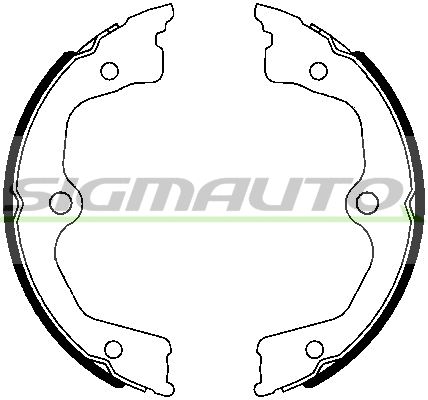 Brake Shoe Set, parking brake (SFA721)