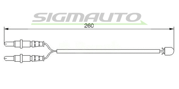 Warning Contact, brake pad wear (WI0654)