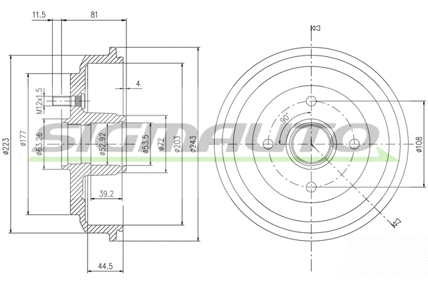 Brake Drum (DR5644)