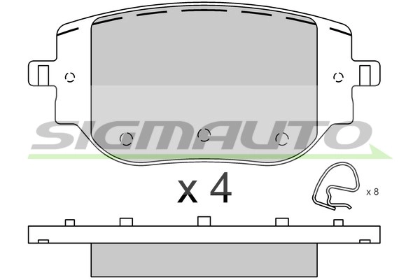 Brake Pad Set, disc brake (SPB916)