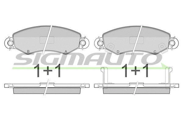 Brake Pad Set, disc brake (SPA846)