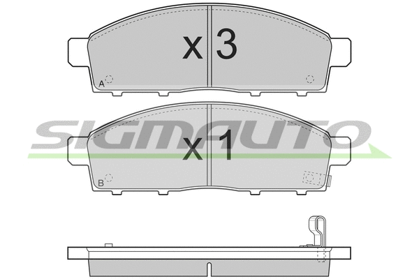 Brake Pad Set, disc brake (SPB296)